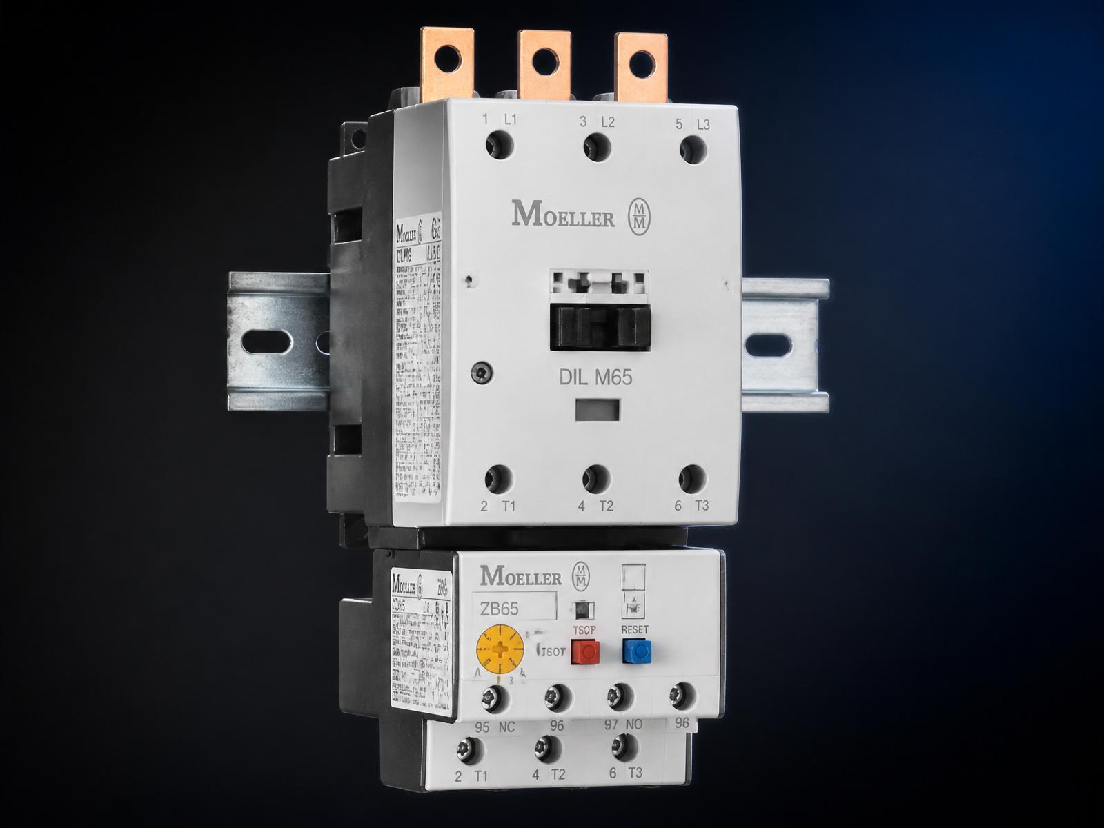 Conjunto de Potencia Moeller DILM65 + ZB65 (Riel DIN)